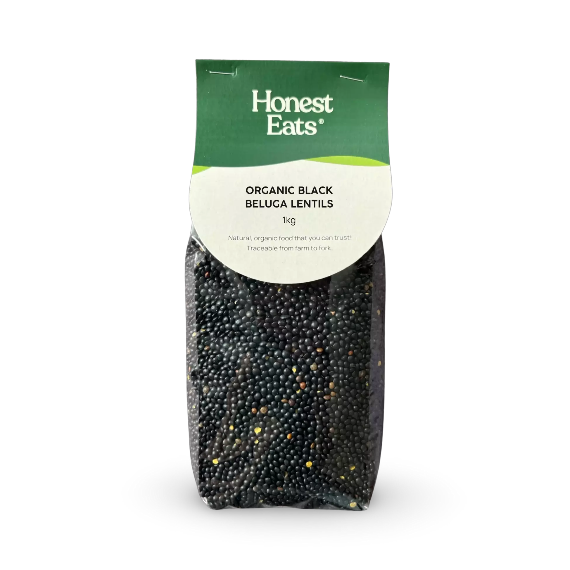 Organic Black Beluga Lentils 1kg