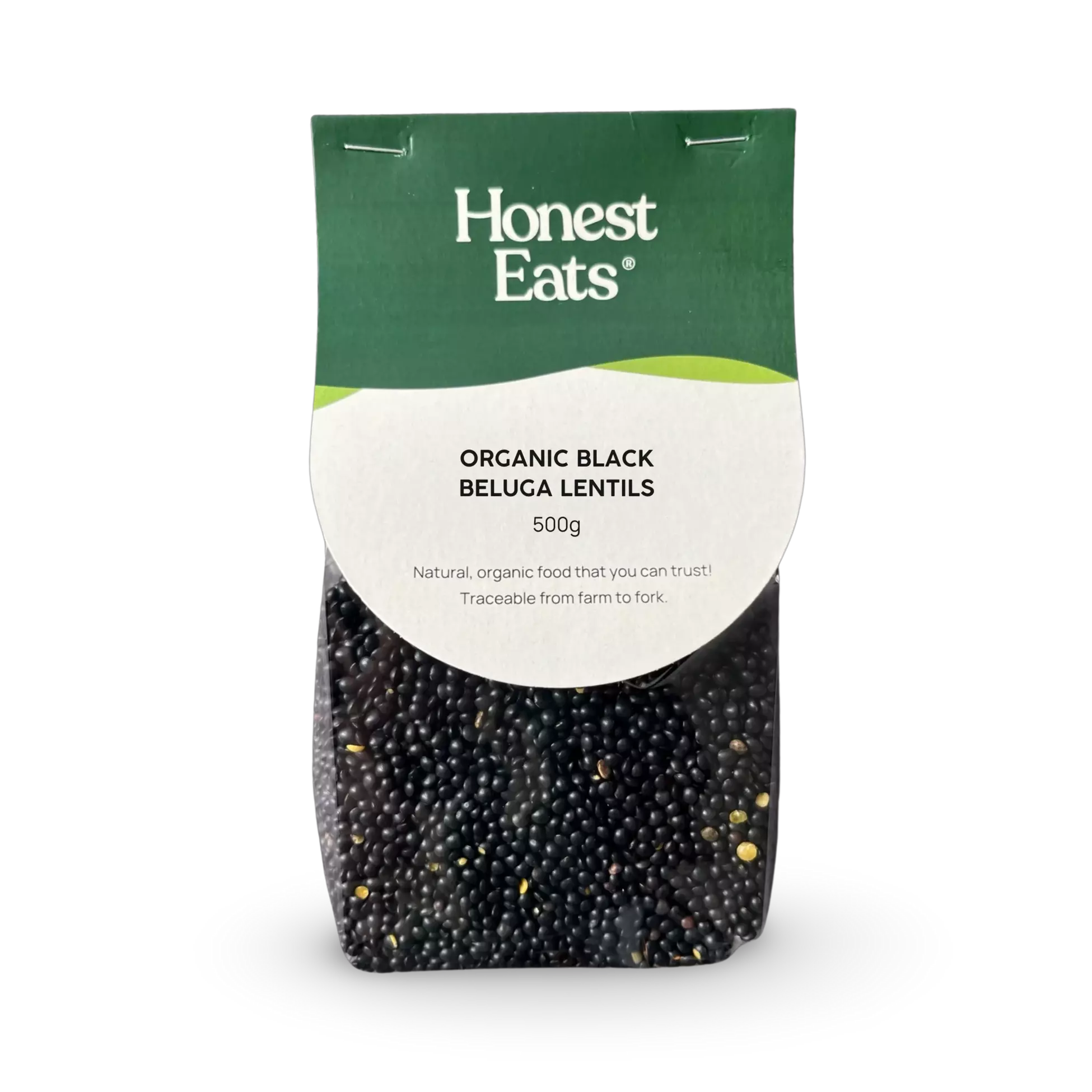 Organic Black Beluga Lentils 500g