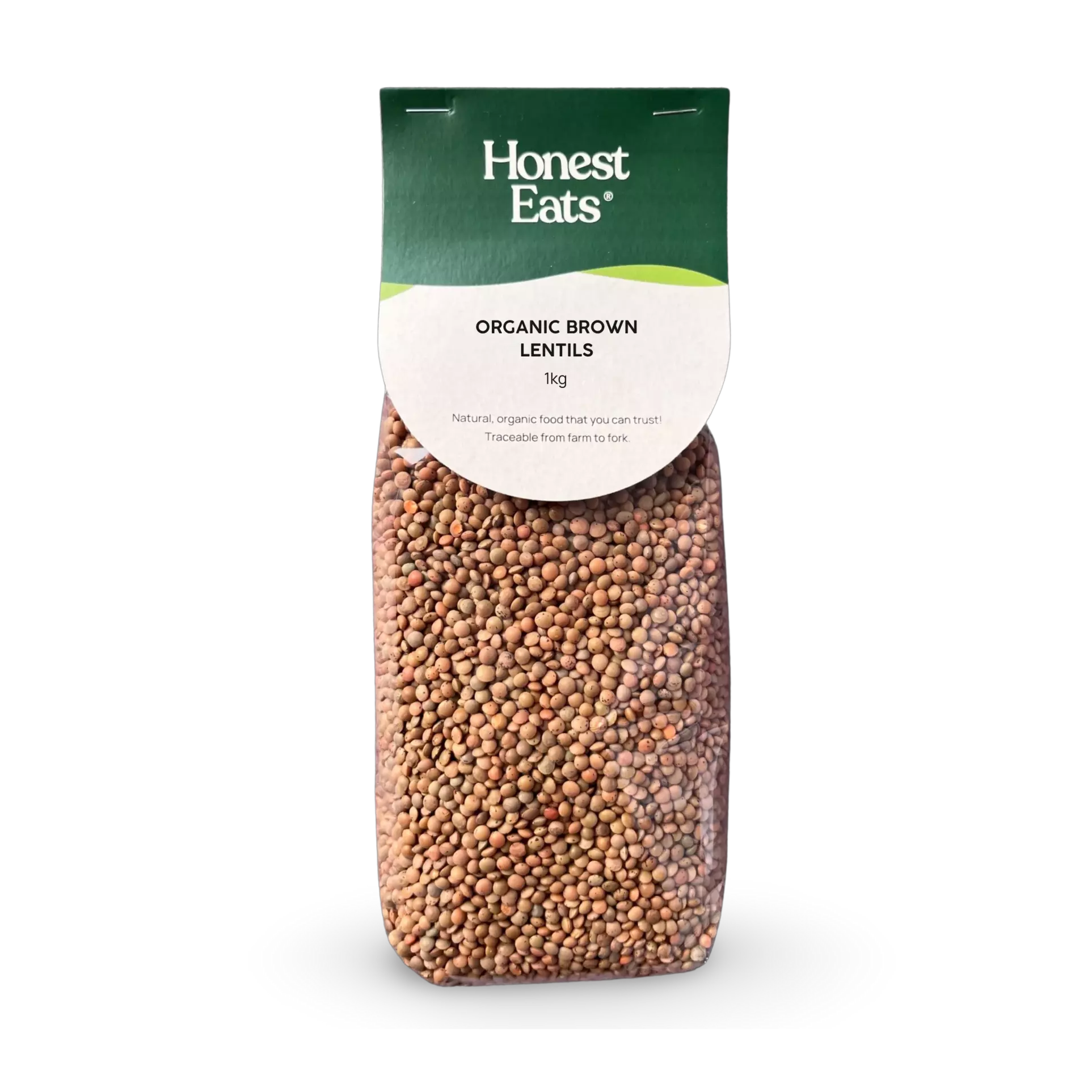 Organic Brown Lentils 1kg