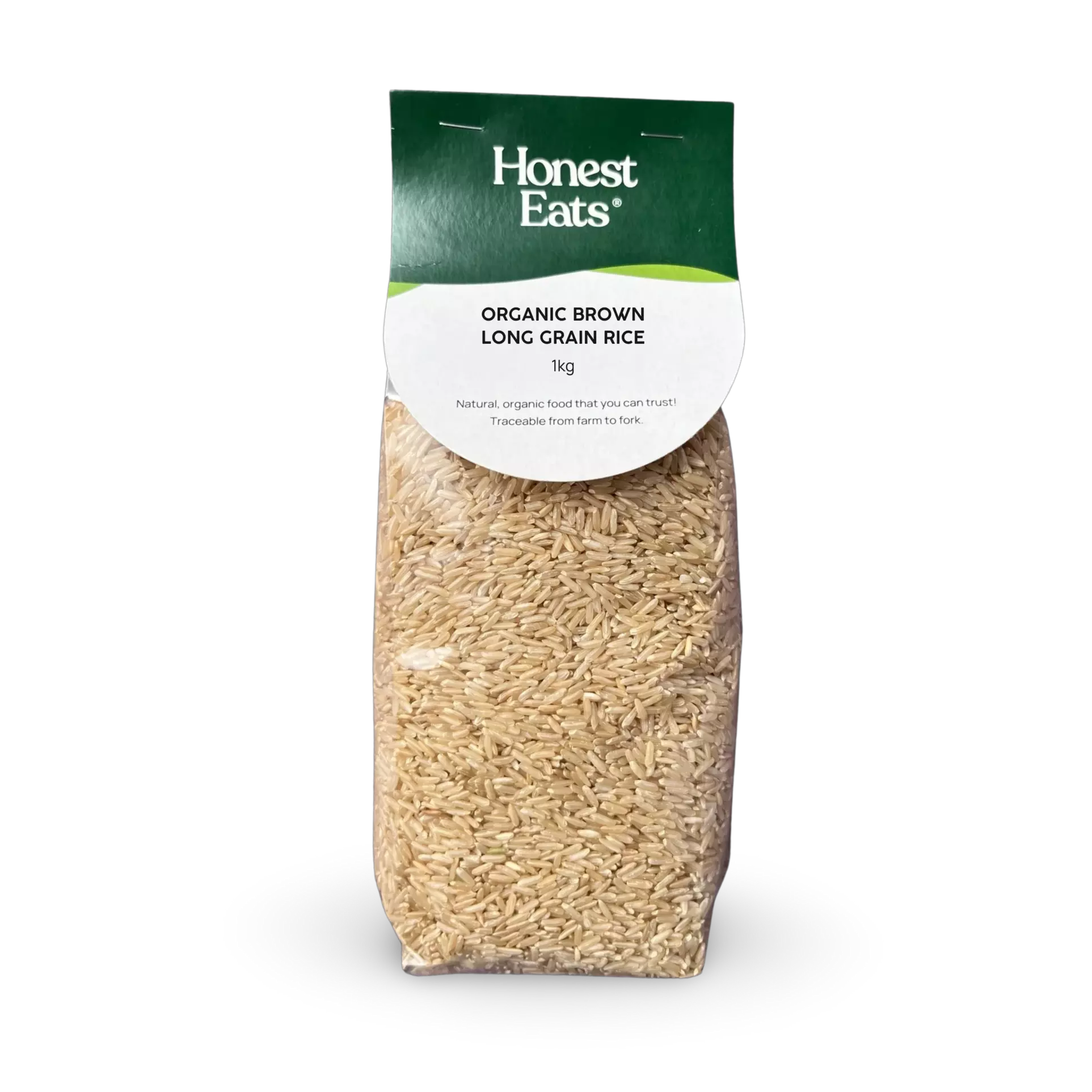 Organic Brown Long Grain Rice 1kg