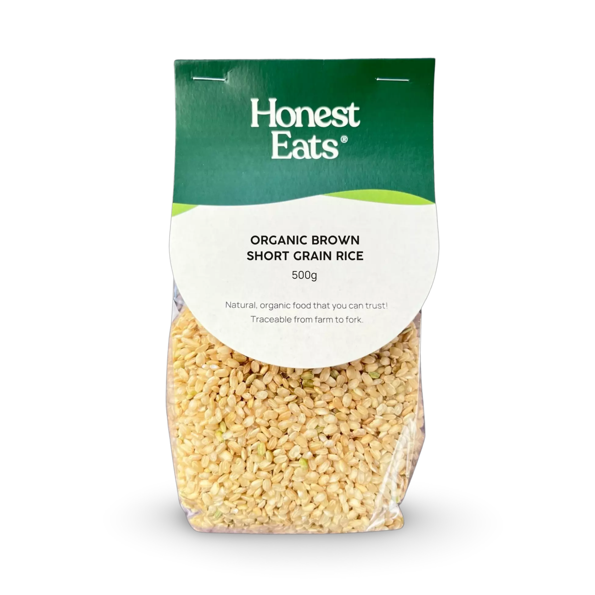 Organic Brown Short Grain Rice 500g