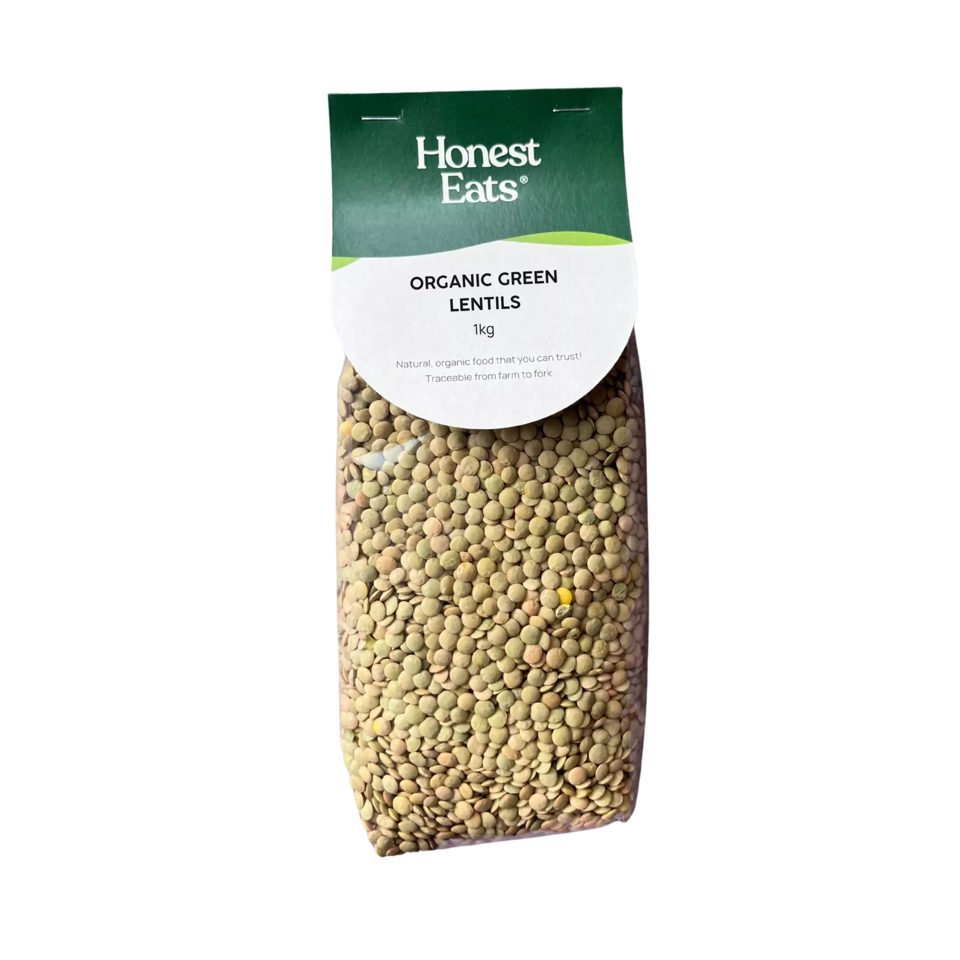 Organic Green Lentils 1kg